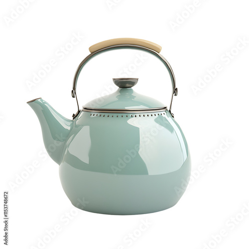 kettle isolated on white background full depth of field 