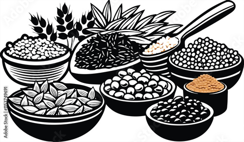 Healthy Food Vector - Organic Ingredients Pack