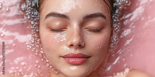 Skincare treatment spa facility beauty photography relaxing environment close-up view self-care concept for healthy skin