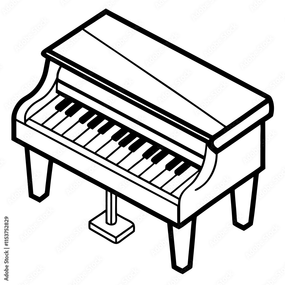 piano keys isolated on white piano keys isolated on white