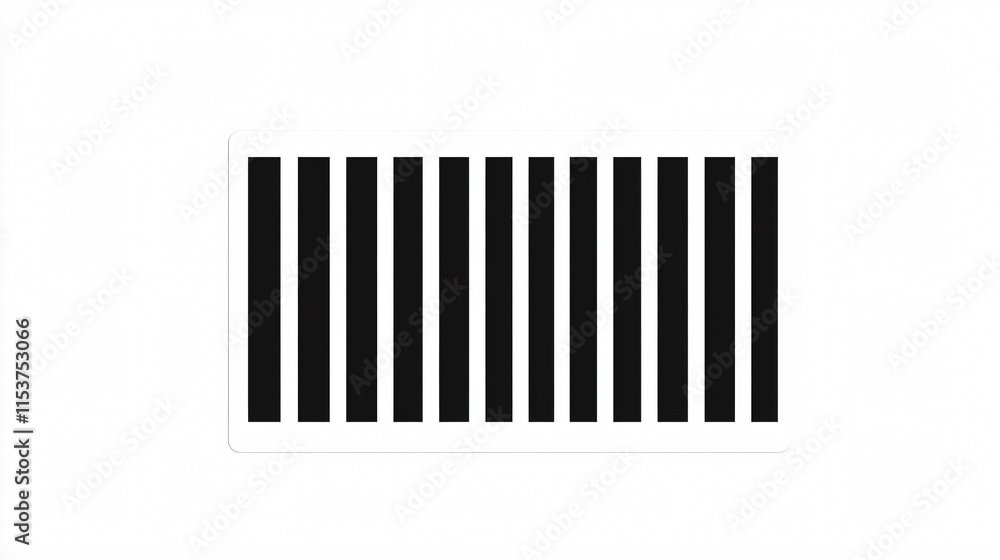 Modern Almost Black Barcode Icon for Professional Scanning Applications Modern Almost Black Barcode Icon for Professional Scanning Applications