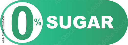 Zero sugar label for sugar free products