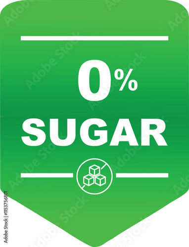 No sugar, Zero sugar, Sugar free, label sticker icon