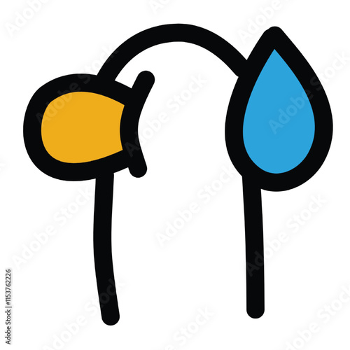 illustration of various funny duck behaviors with line art theme