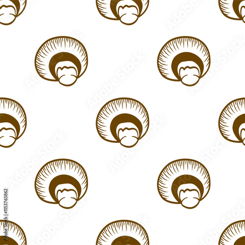 mushrooms pattern background. vintage mushroom pattern background. mushroom doodle pattern background.