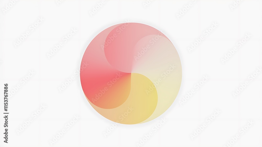 Abstract Circular Design with Pastel Color Gradient Abstract Circular Design with Pastel Color Gradient