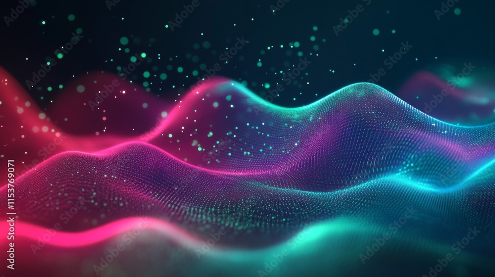 Obraz premium Futuristic Abstract Design with Glowing Effects