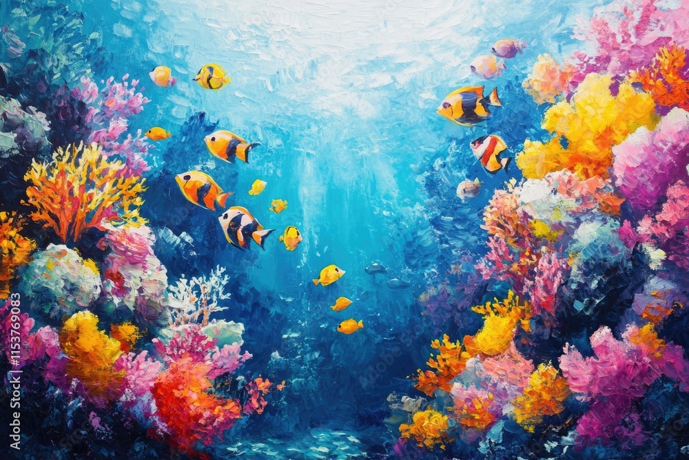 Vibrant Underwater Excursion: Exploring a Lively Coral Reef Rich with Marine Life Vibrant Underwater Excursion: Exploring a Lively Coral Reef Rich with Marine Life