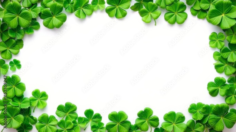 saint patricks day green clover frame border wallpaper with empty space for text or graphics, holiday, empty space, st patrick's day saint patricks day green clover frame border wallpaper with empty space for text or graphics, holiday, empty space, st patrick's day