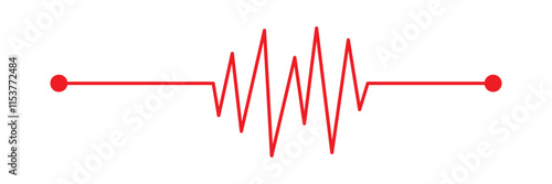 heart rhythm set , Electrocardiogram, ECG - EKG signal, Heart Beat pulse line concept design element isolated on transparent background, Concept of sport. Signs of rhythm in eps 10.