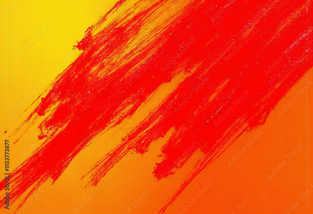 Vibrant Abstract Brushstroke Background in Red, Orange, and Yellow Vibrant Abstract Brushstroke Background in Red, Orange, and Yellow