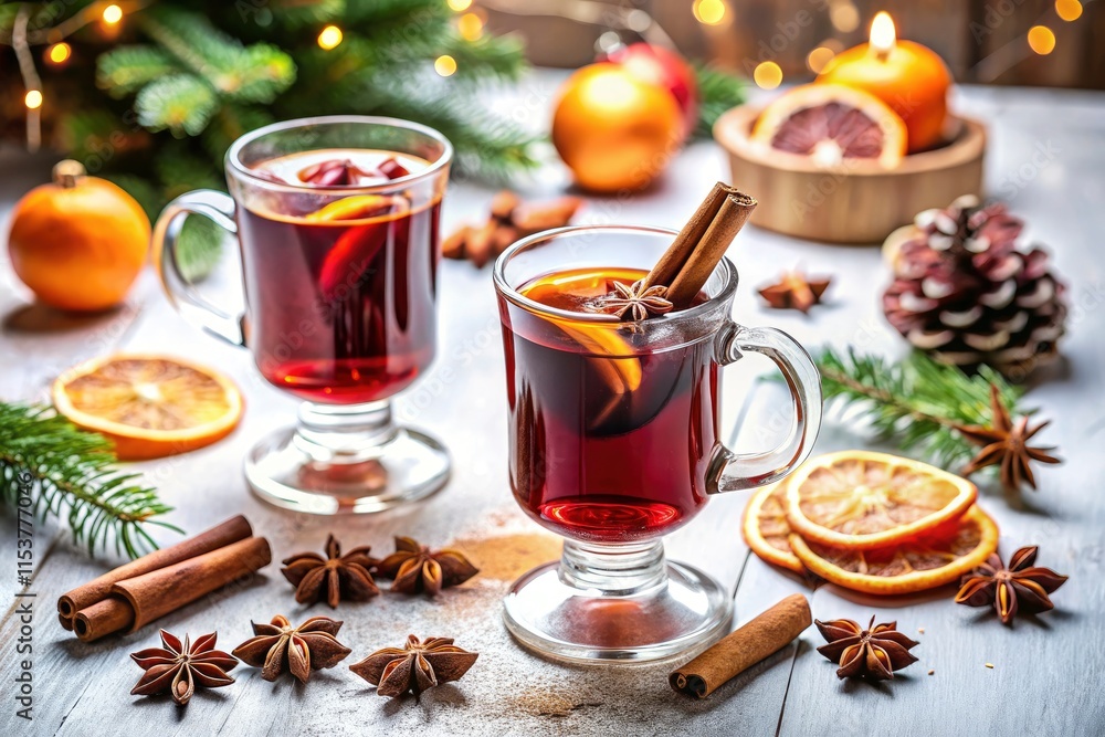 Tilt-shift photography captures the festive cheer of a mulled wine drink set in stunning PNG images. Tilt-shift photography captures the festive cheer of a mulled wine drink set in stunning PNG images.