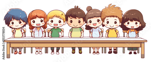 Wallpaper Mural PNG Classroom cartoon togetherness publication. Torontodigital.ca