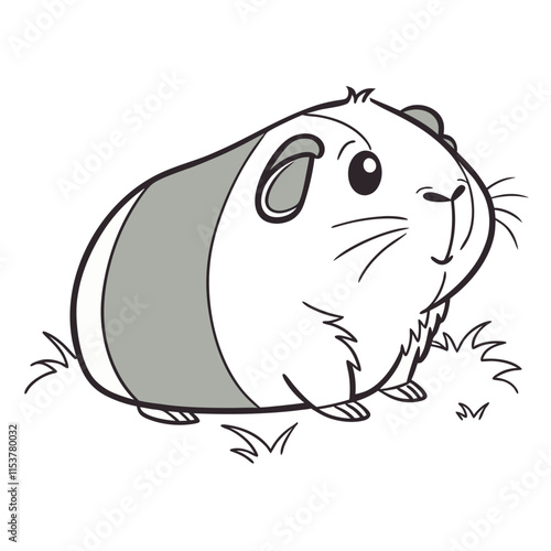 vector chunky guinea pig
