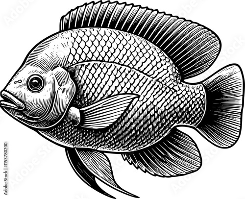 tilapia vector art