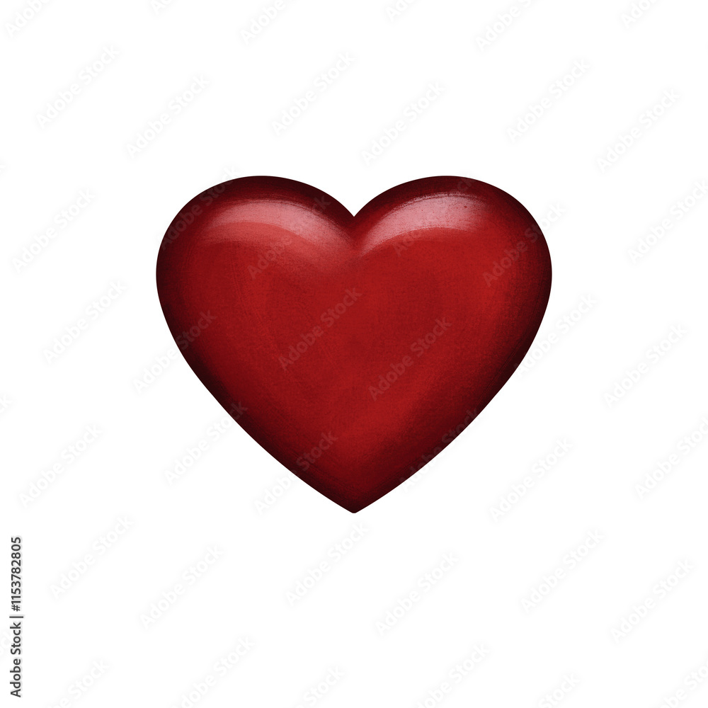 Red heart illustration for valentine's day Red heart illustration for valentine's day