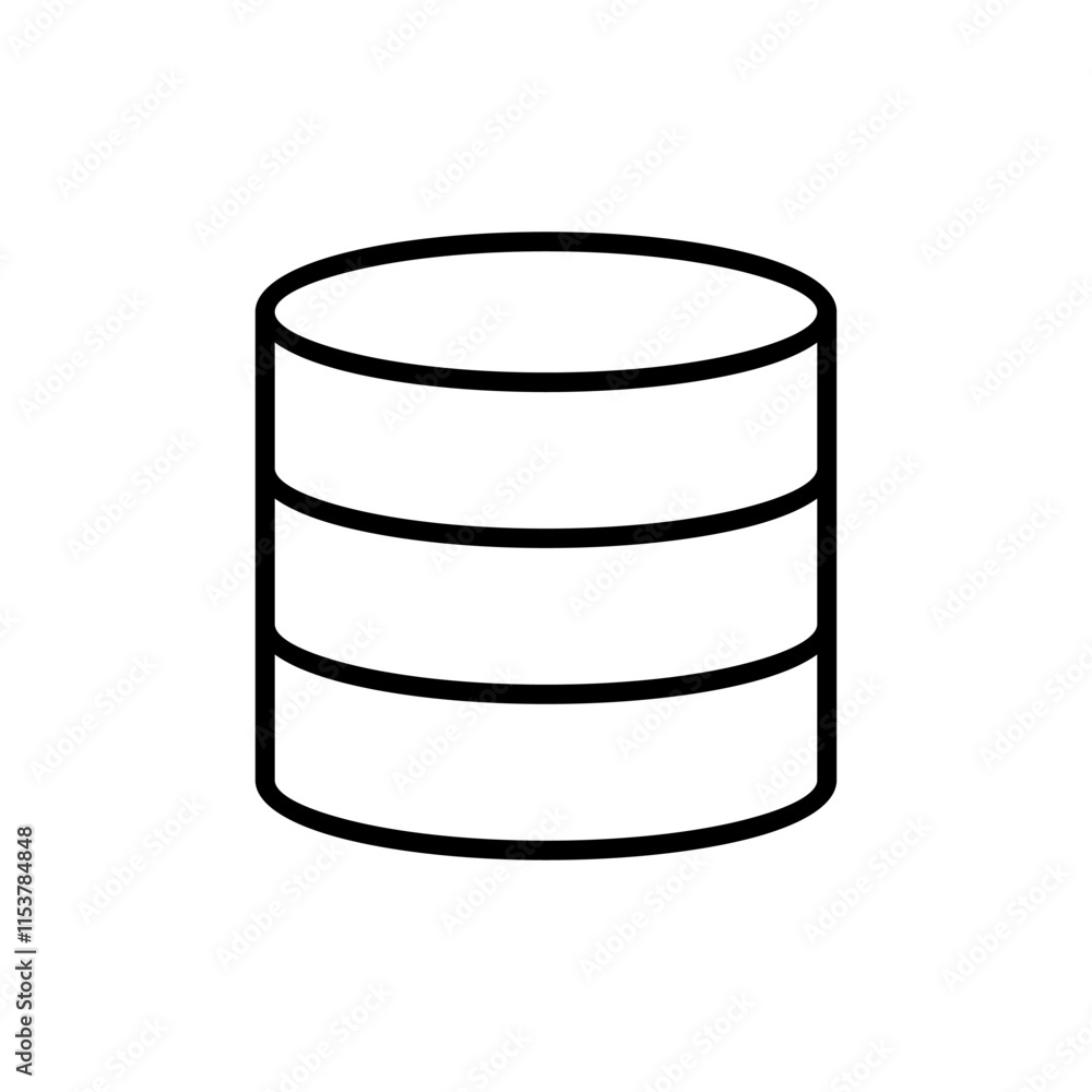 Database icon vector. database sign and symbol Database icon vector. database sign and symbol