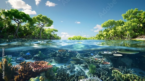 Mangroves are unique coastal ecosystems found in tropical and subtropical regions, thriving in the intertidal zones where land meets sea. These salt-tolerant trees and shrubs are known for their dense