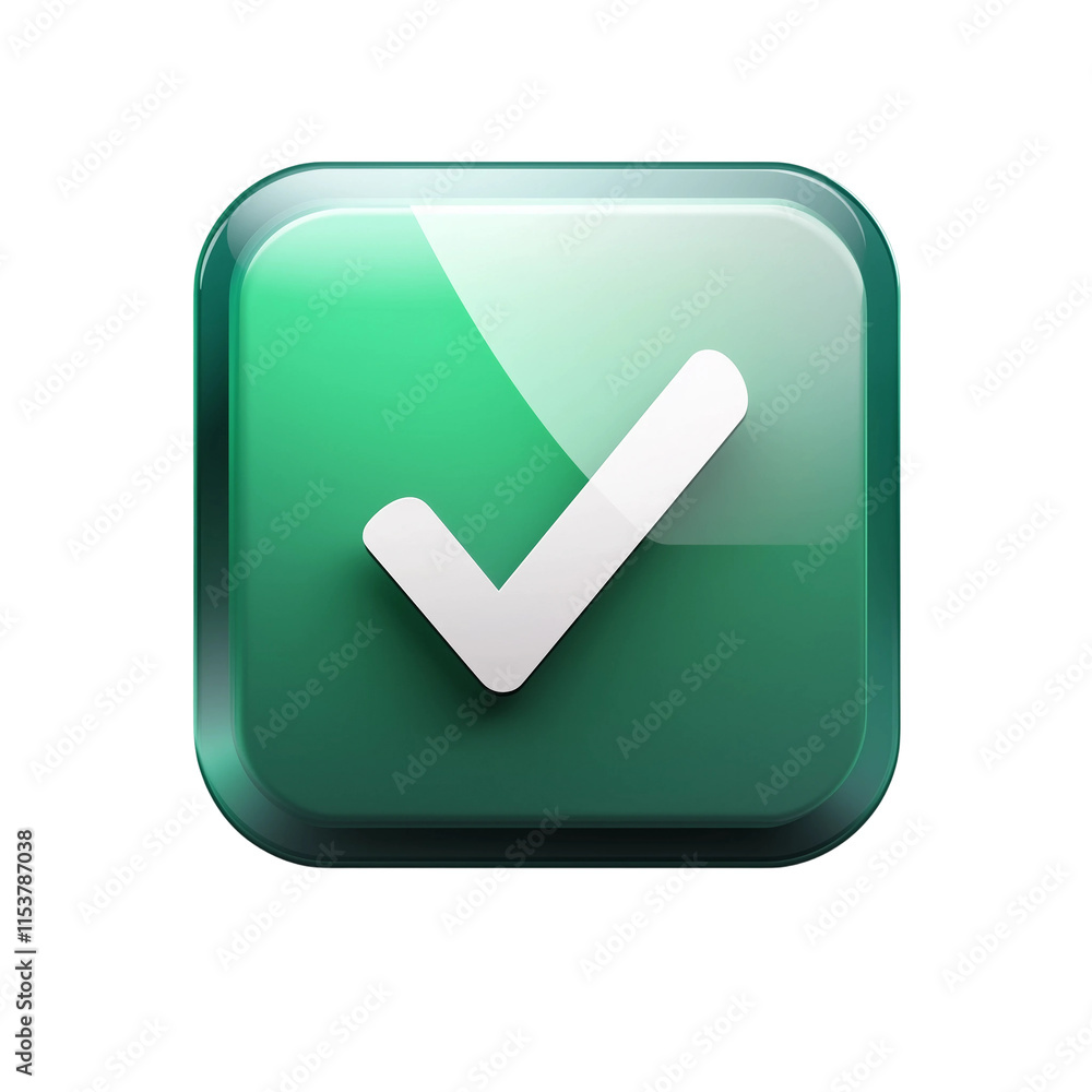 Icon for app with checkmark in green on white background,PNG,clipart,transparent,flat icon. Icon for app with checkmark in green on white background,PNG,clipart,transparent,flat icon.