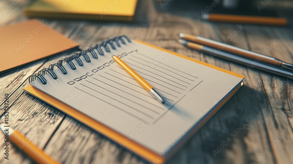 Fototapeta premium Make a to-do list. Set priorities. Passing the steps according to the instructions. On the penultimate item of the list of tasks. Current progress. Going for a next level. Business planning.