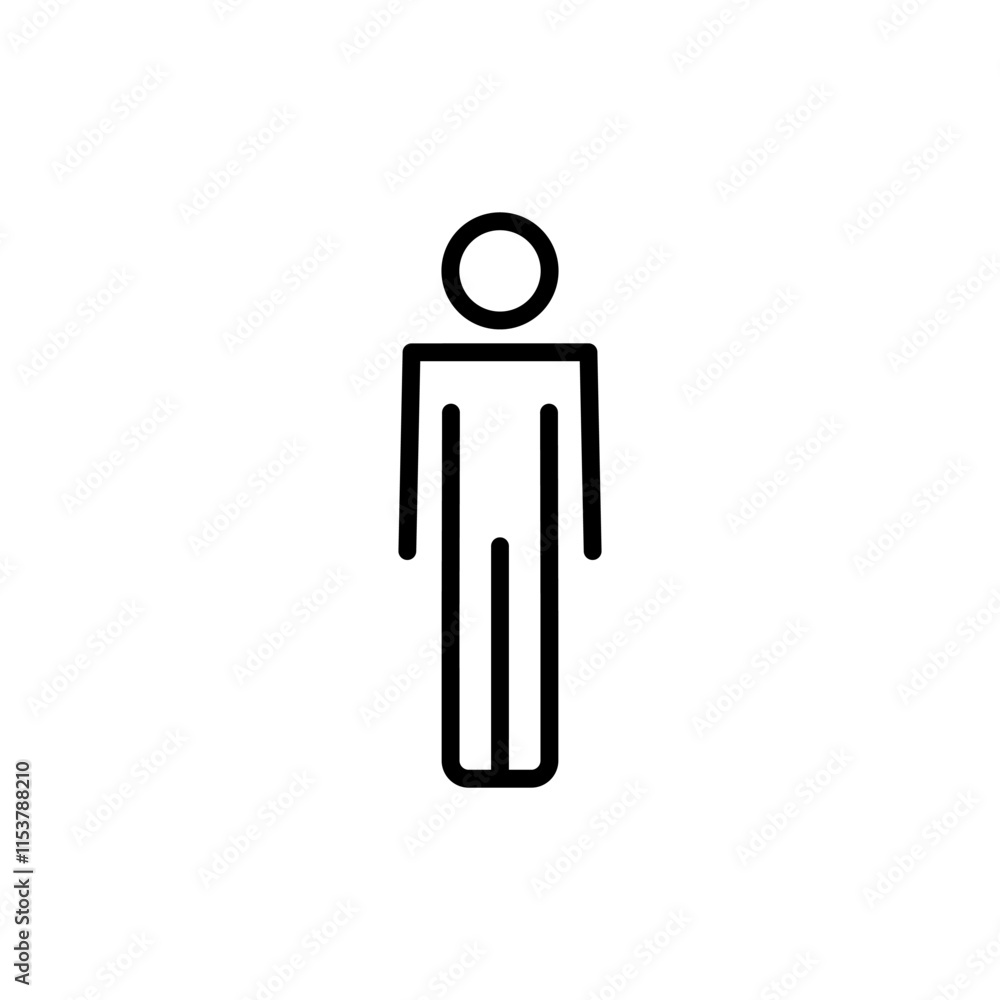 Man icon vector. male sign and symbol. human symbol Man icon vector. male sign and symbol. human symbol