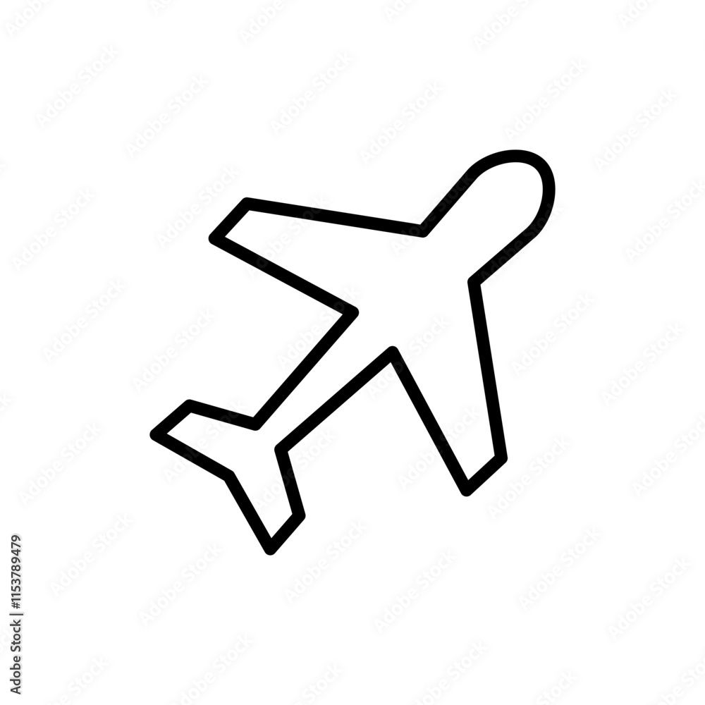 Plane icon vector. Airplane sign and symbol. Flight transport symbol. Travel sign. aeroplane Plane icon vector. Airplane sign and symbol. Flight transport symbol. Travel sign. aeroplane