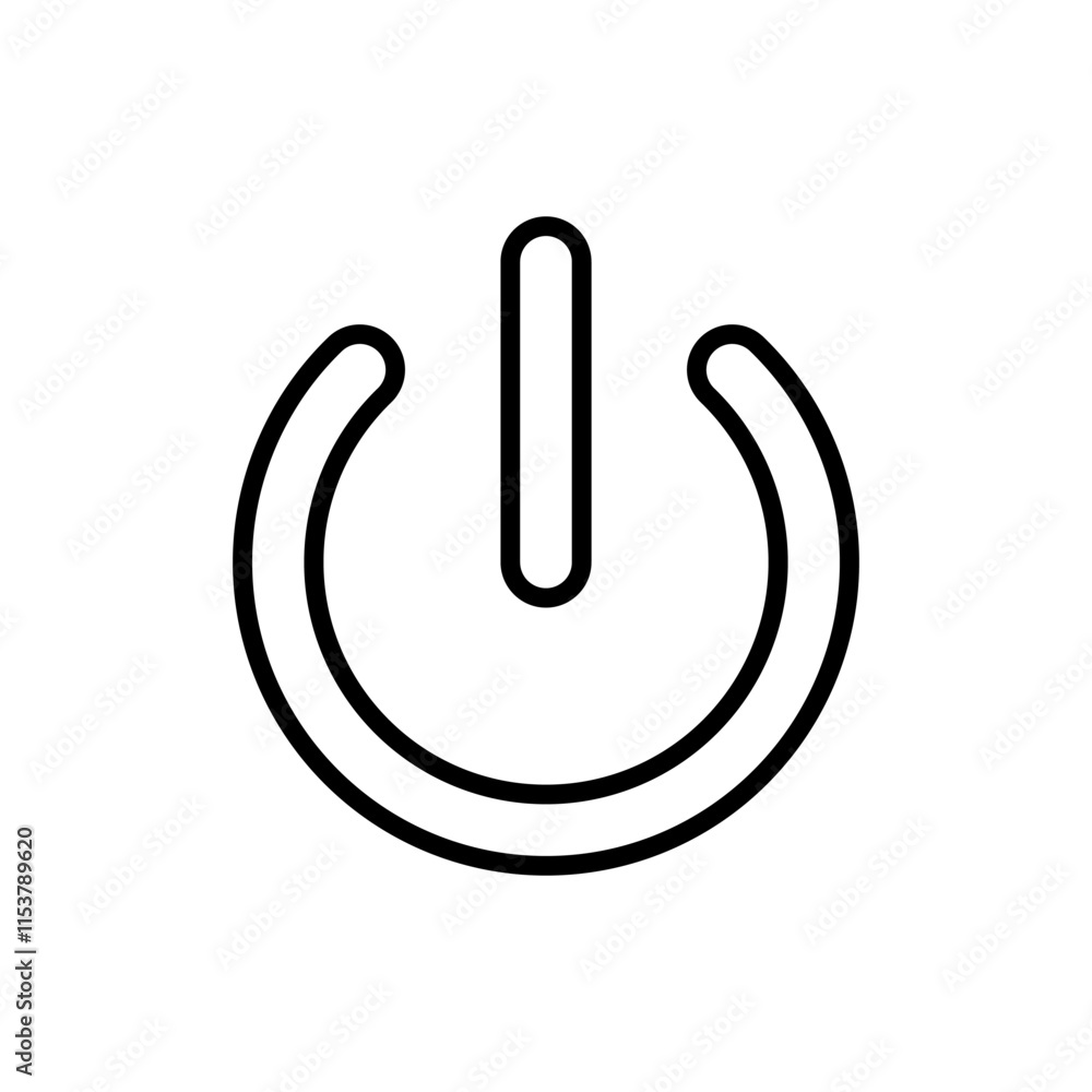 Power icon vector. Power Switch sign and symbol. Electric power Power icon vector. Power Switch sign and symbol. Electric power