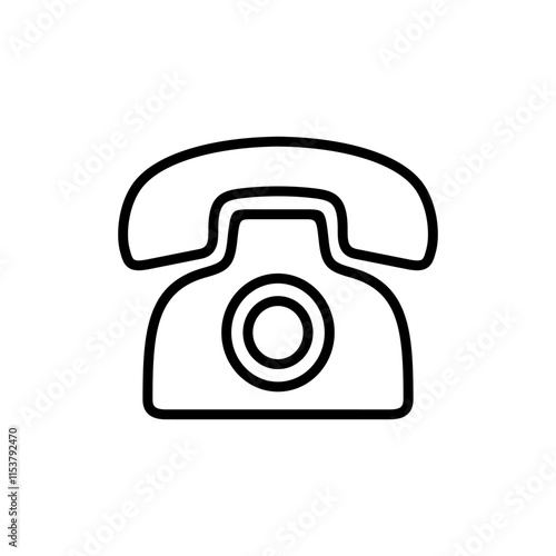 Telephone icon vector. phone sign and symbol