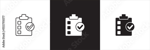 Task icon. Job icon. Icons compatible for checklist, work, document, file, assignment, appointment, to do, list, accounting, business and management.