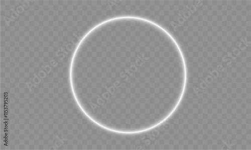 Light circle white swirl. Curved white line light effect. Darkening of the moon. Flash vector semicircle and spark light effect. Podium, radial platform.	
