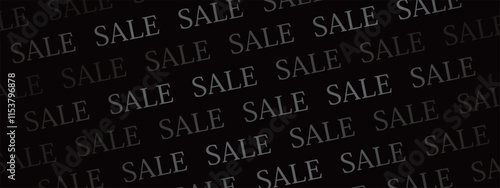 高級感のあるセールのバナー　ブラック