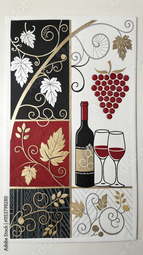 Grape Elegance: A Luxurious Still Life