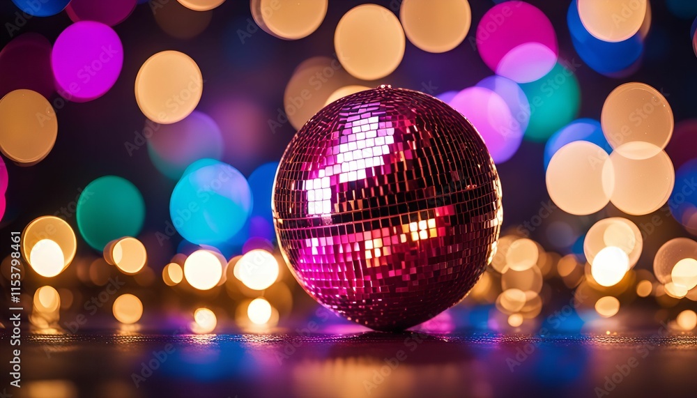 Disco Ball with Blurred Lights Disco Ball with Blurred Lights
