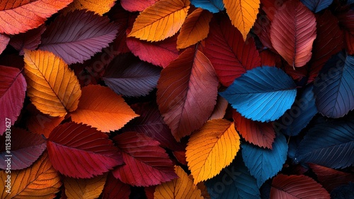 Wallpaper Mural A vibrant display of colorful autumn leaves in various shades. Torontodigital.ca