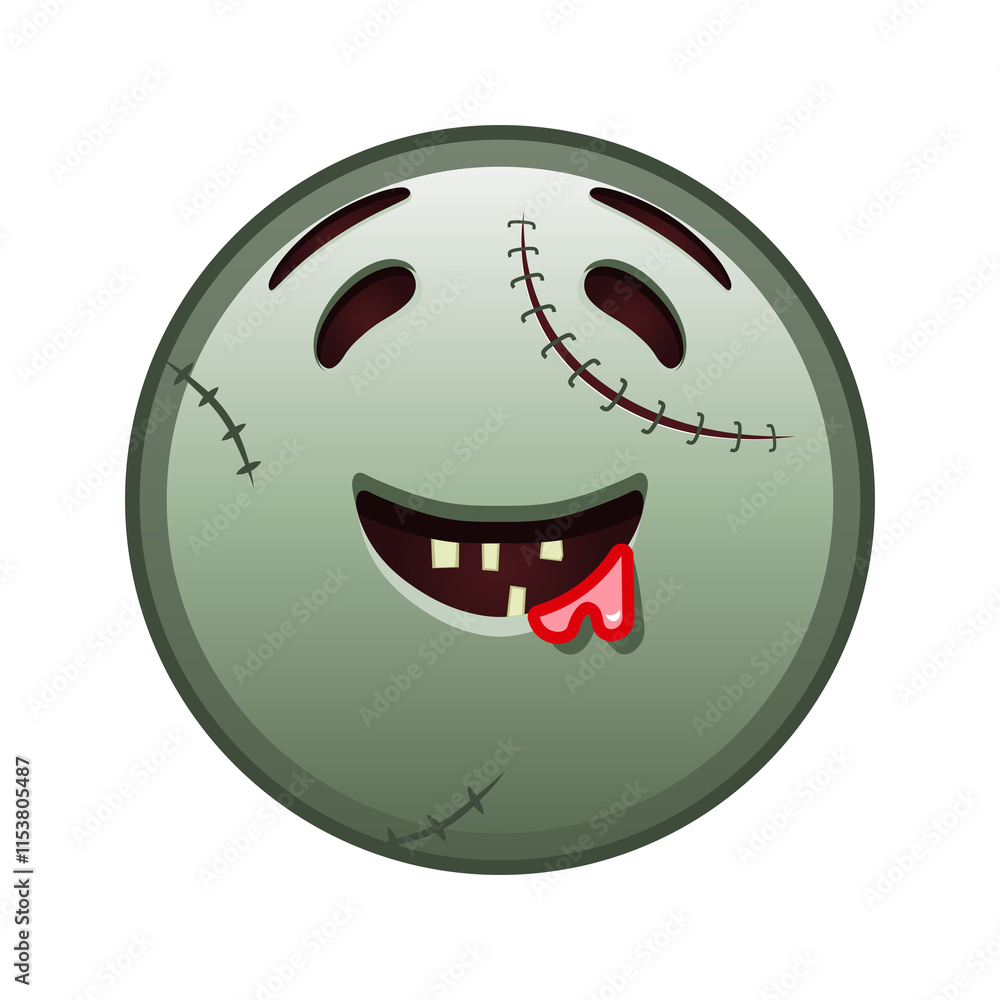 Drooling face Large size of zombie halloween emoji Drooling face Large size of zombie halloween emoji