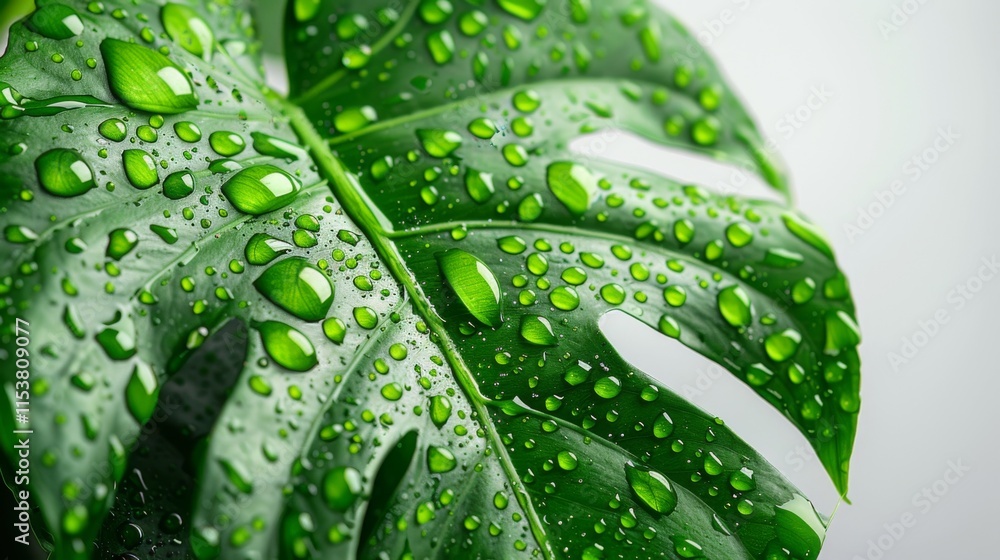 a large green leaf with a white sky in the background a large green leaf with a white sky in the background