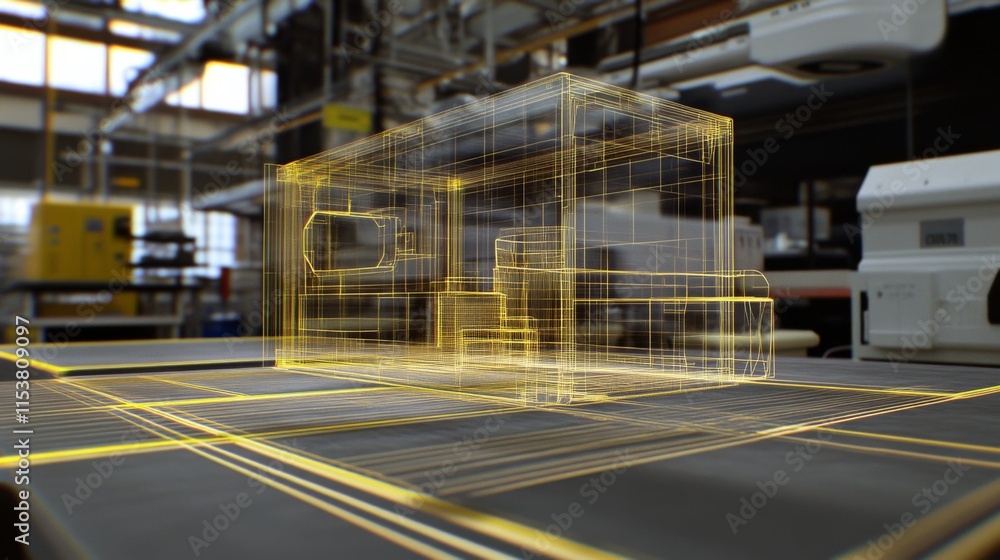 Fototapeta premium Augmented Reality in Aerospace Materials Laboratory