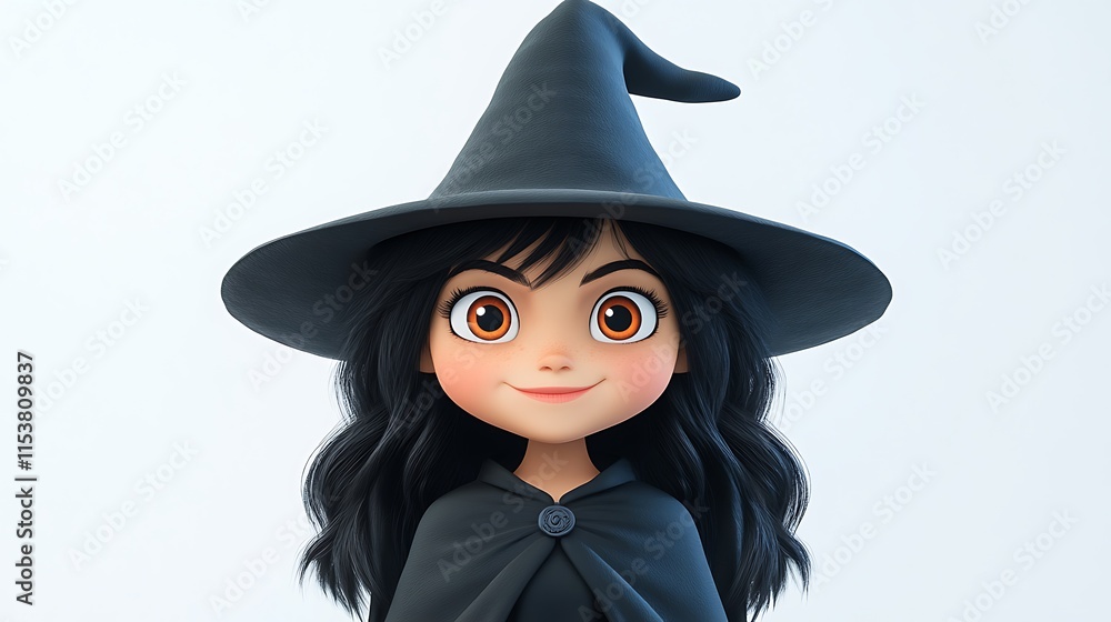 Enchanting witch animation studio whimsical digital art Enchanting witch animation studio whimsical digital art