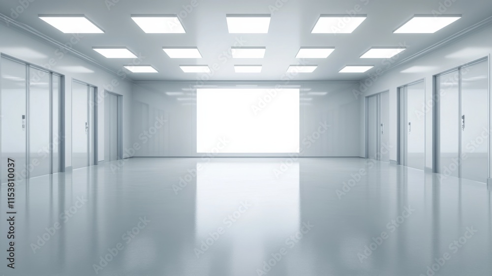 Fototapeta premium Cleanroom Environment for Aerospace Operations