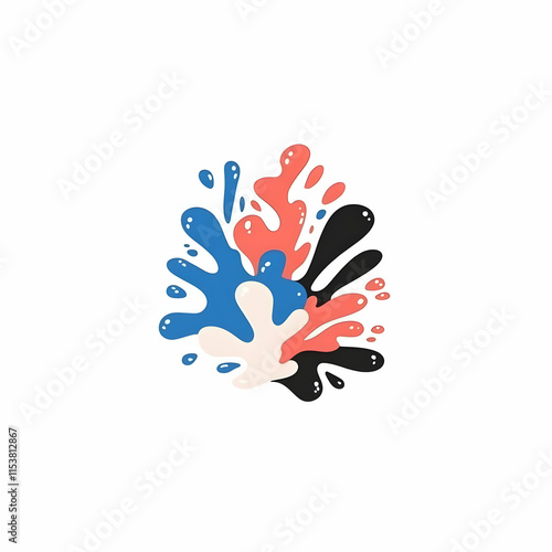 Colorful Paint Splashes Illustration