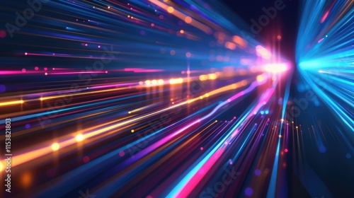 Abstract representation of vibrant light streaks in motion, suggesting speed and energy.