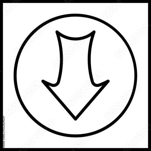 Arrow Down icon design