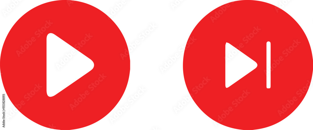 Set of play buttons icons. Video audio player. Vector icons isolated on background white. Play button. Icon for design. Set of play buttons icons. Video audio player. Vector icons isolated on background white. Play button. Icon for design.