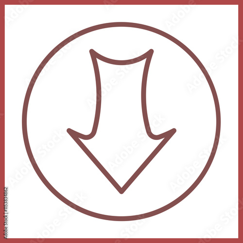 Arrow Down icon design