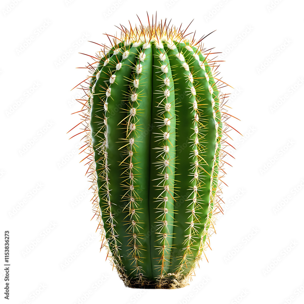 Naklejka premium Cactus isolated on white background full depth of field 