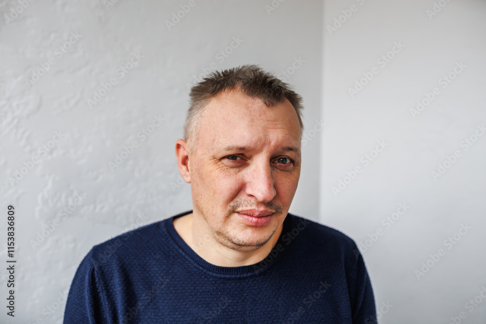 distorted face of sad and grieved very upset person, dissatisfied with his hard fate distorted face of sad and grieved very upset person, dissatisfied with his hard fate