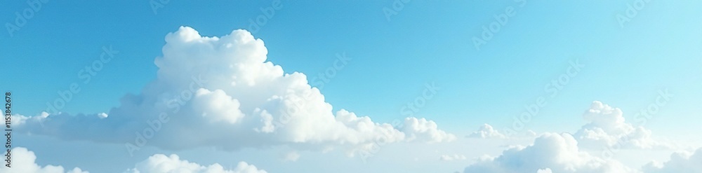 A lone cloud drifts across the pale blue expanse, light, cloud A lone cloud drifts across the pale blue expanse, light, cloud