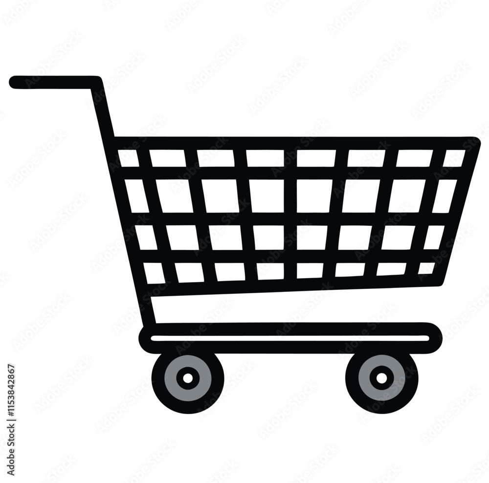 Simple Black and White Flat Illustration Simple Black and White Flat Illustration
