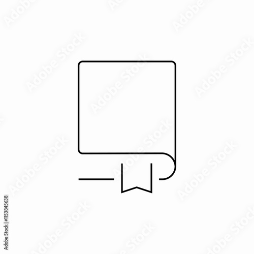 book bookmark icon sign vector