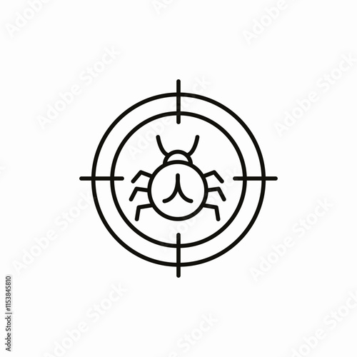 bug hunt icon sign vector
